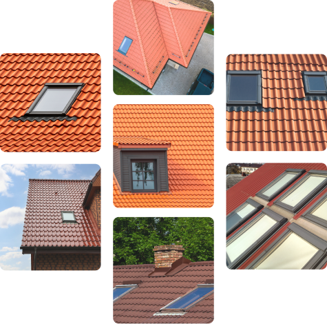 Instalación de ventanas velux en Segovia 1 Ventanas Velux instaladas en diferentes tipos de tejados con tejas cerámicas en Segovia