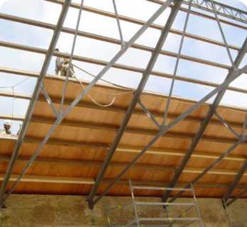 Onduline Bajo Teja en Segovia 12 Construcción de tejado con estructura metálica y base de madera en Segovia